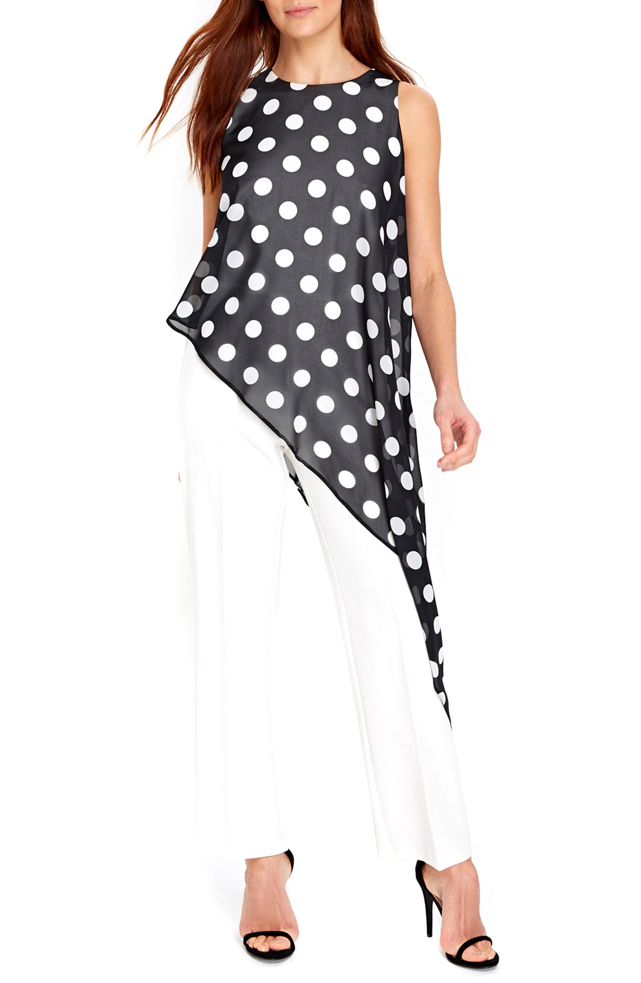 wallis petite polka dot jumpsuit