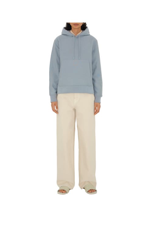 Burberry Logo Hoodie In Gale