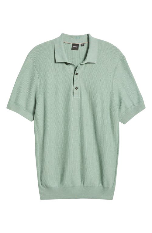 HUGO BOSS BOSS DAREMO COTTON BLEND POLO SWEATER
