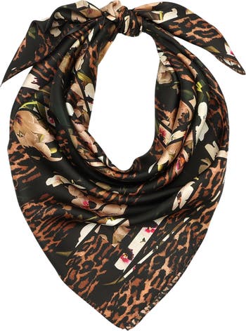 Plush Leopard Print Velvet Reversible Unisex Scarf | Bryant