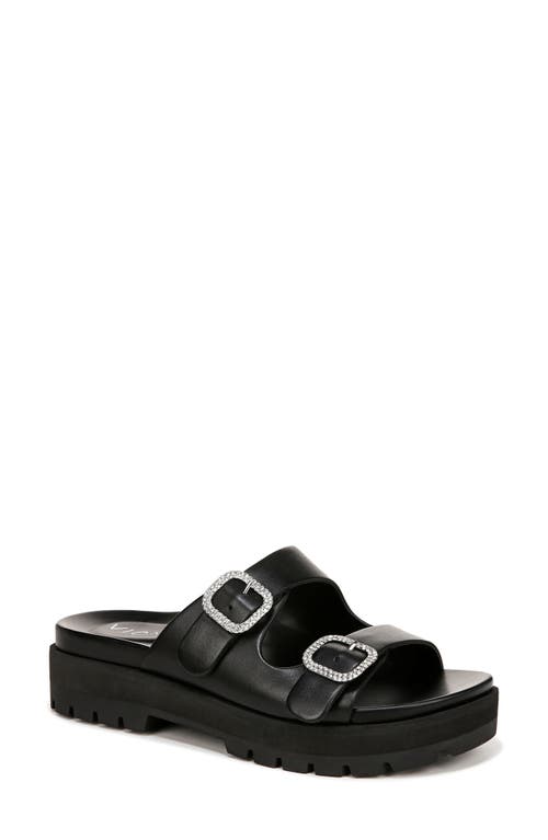 Vionic Capitola Crystal Platform Slide Sandal Black at Nordstrom,