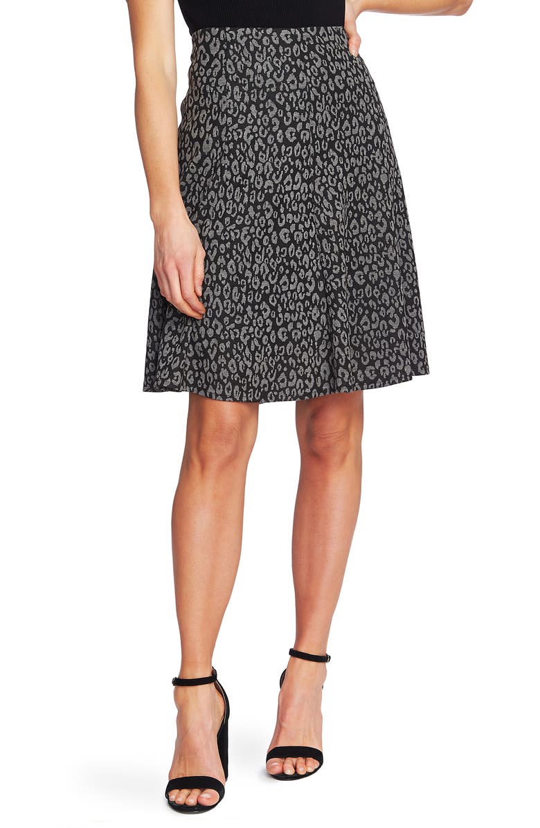 CeCe Leopard Pattern Knit Skirt | Nordstrom