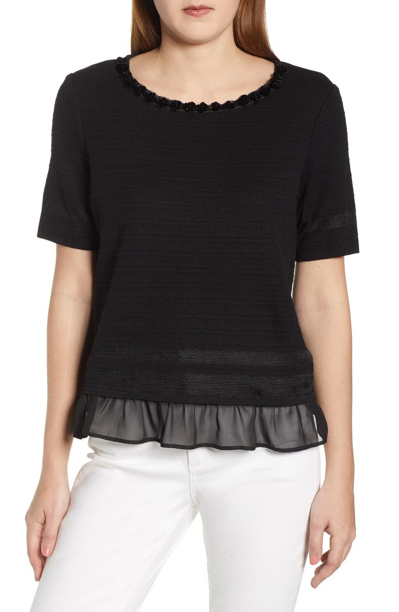 Ming Wang Embellished Sweater | Nordstrom