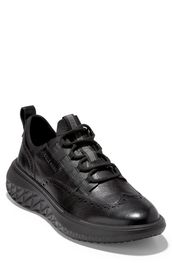 Cole Haan Zerogrand Wfa Wingtip In Black/ Black
