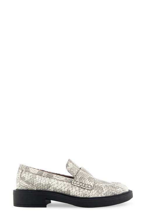 Shop Aerosoles Garett Penny Loafer In Roccia Snake Print Leather