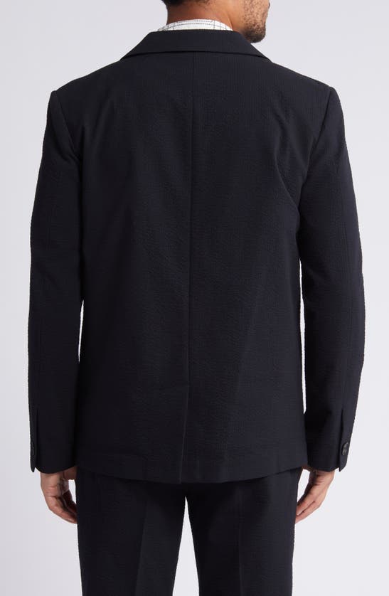 Shop Wax London Fintry Black Seersucker Sport Coat