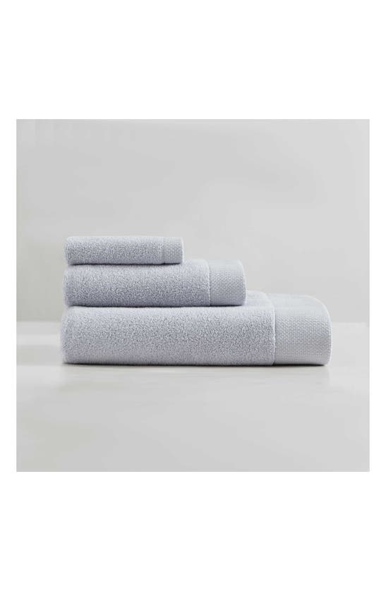 Shop Calvin Klein Entwine 3-piece Towel Set In Pastel Blue