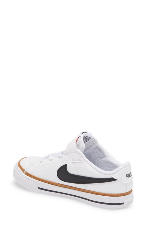 Shop Nike Court Legacy Sneaker In White/black/ochre