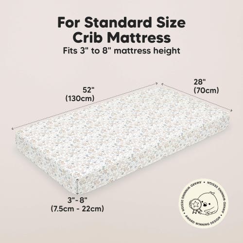 Keababies Isla Fitted Crib Sheets In Prairie