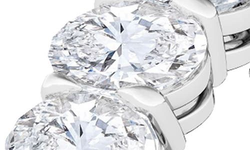 Hautecarat Oval Cut Lab Grown Diamond Eternity Band In White Gold