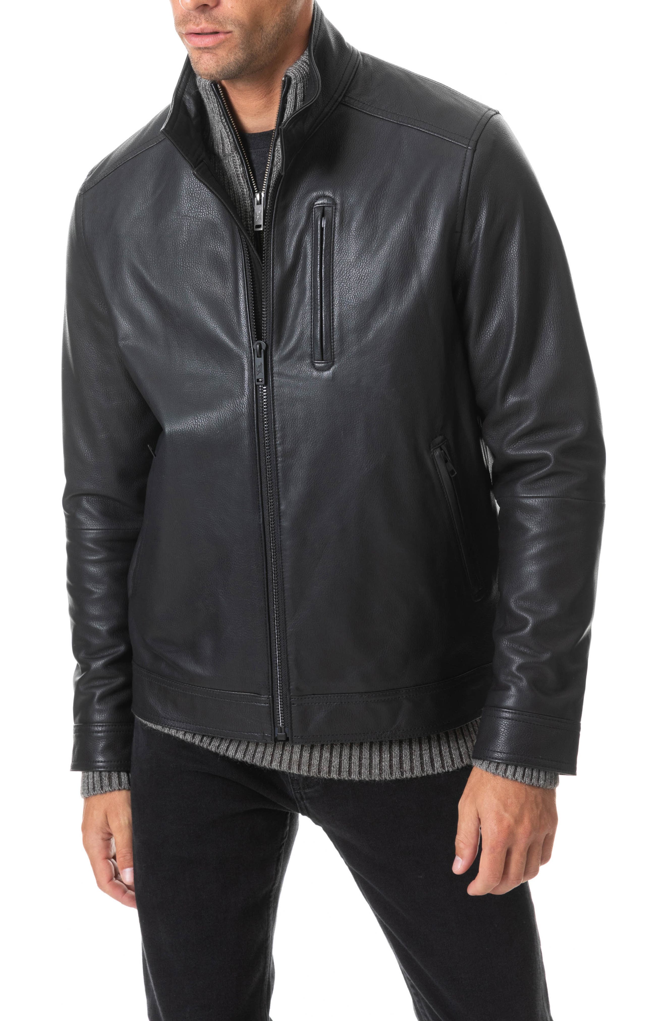 men's leather jacket clearance