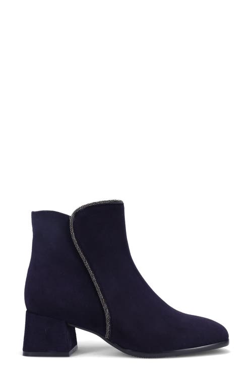 Ron White Janelle Water Resistant Bootie In French Navy Suede