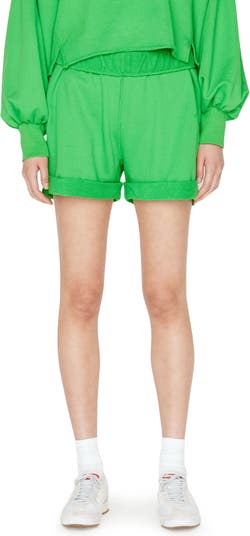 FRAME Rolled Cuff Cotton Shorts | Nordstrom