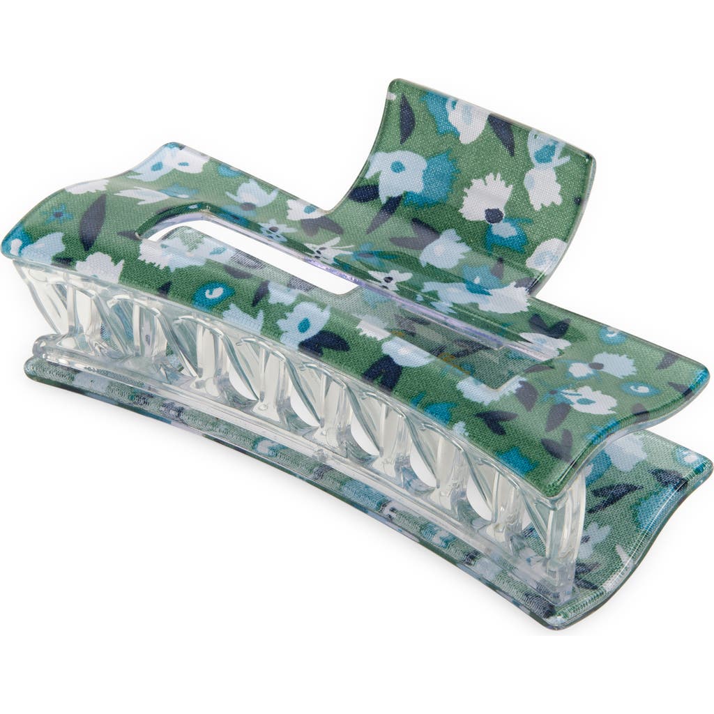 france luxe 'Large' Jaw Clip in Botanic Green