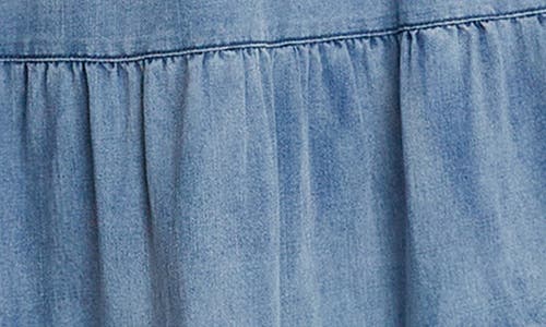 WASH LAB DENIM WASH LAB DENIM TIERED DENIM MAXI SKIRT