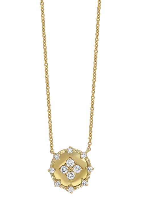 Shop Bony Levy Liora Diamond Disc Pendant Necklace In 18k Yellow Gold