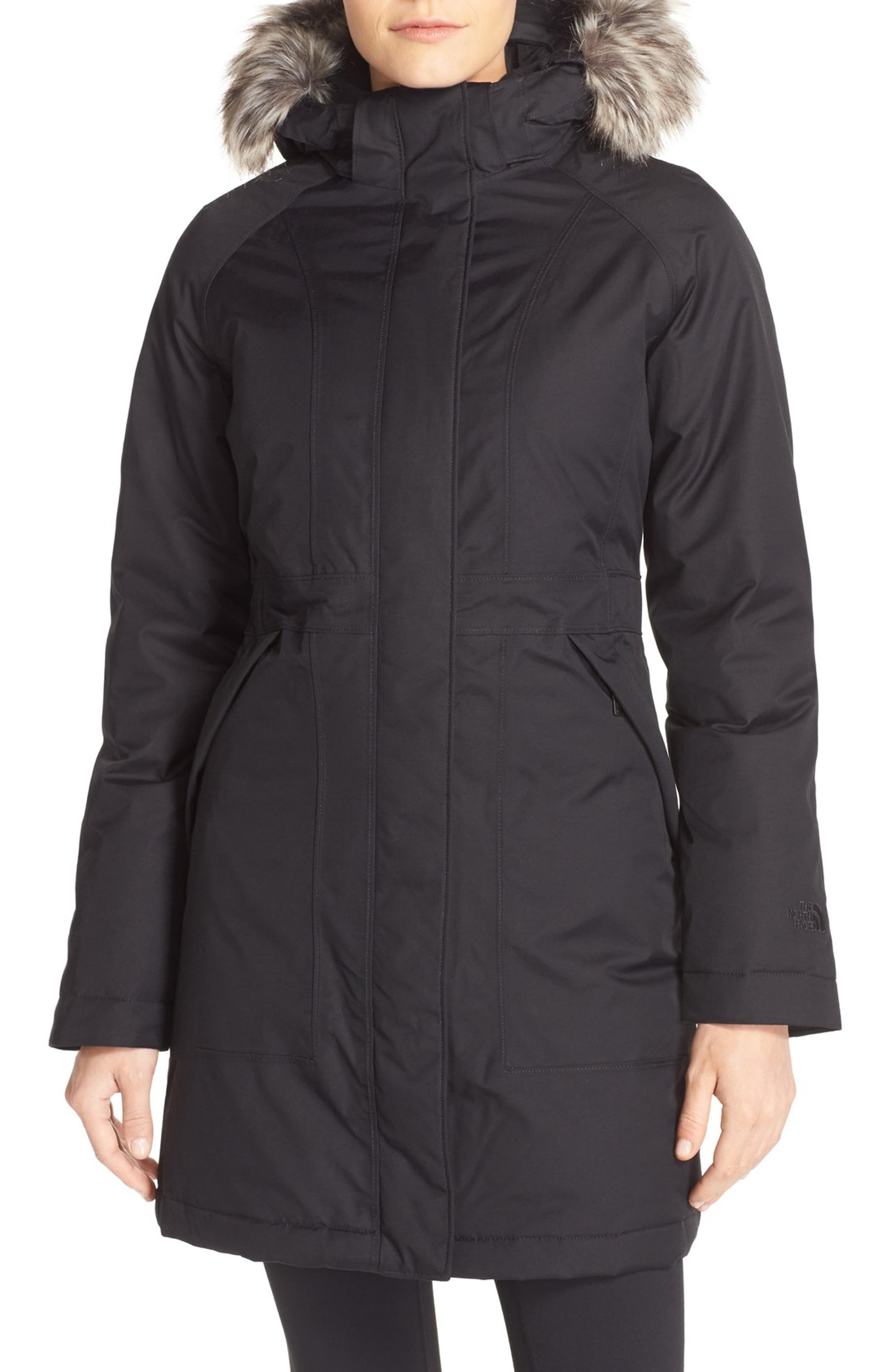 The North Face 'Arctic' Down Parka with Removable Faux Fur Trim Hood ...