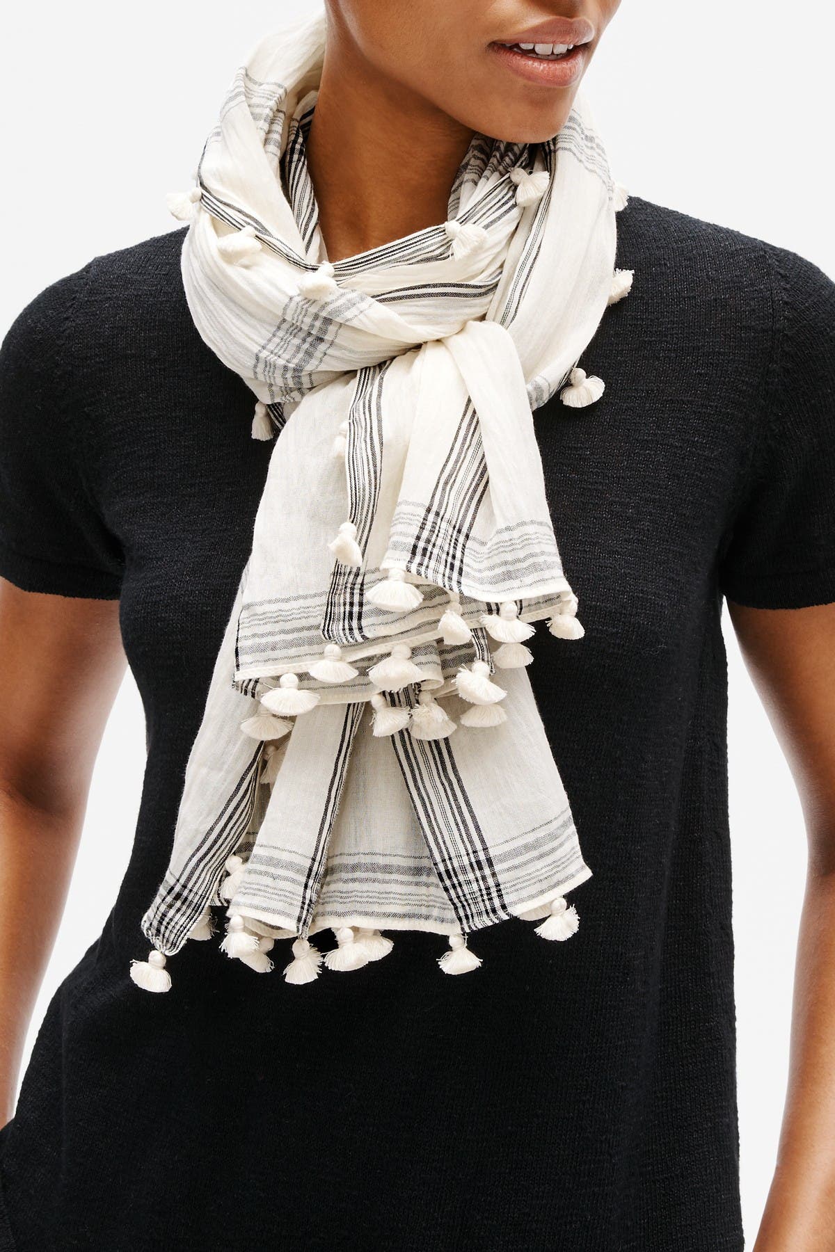 Eileen Fisher Textured Organic Cotton Scarf Nordstrom Rack