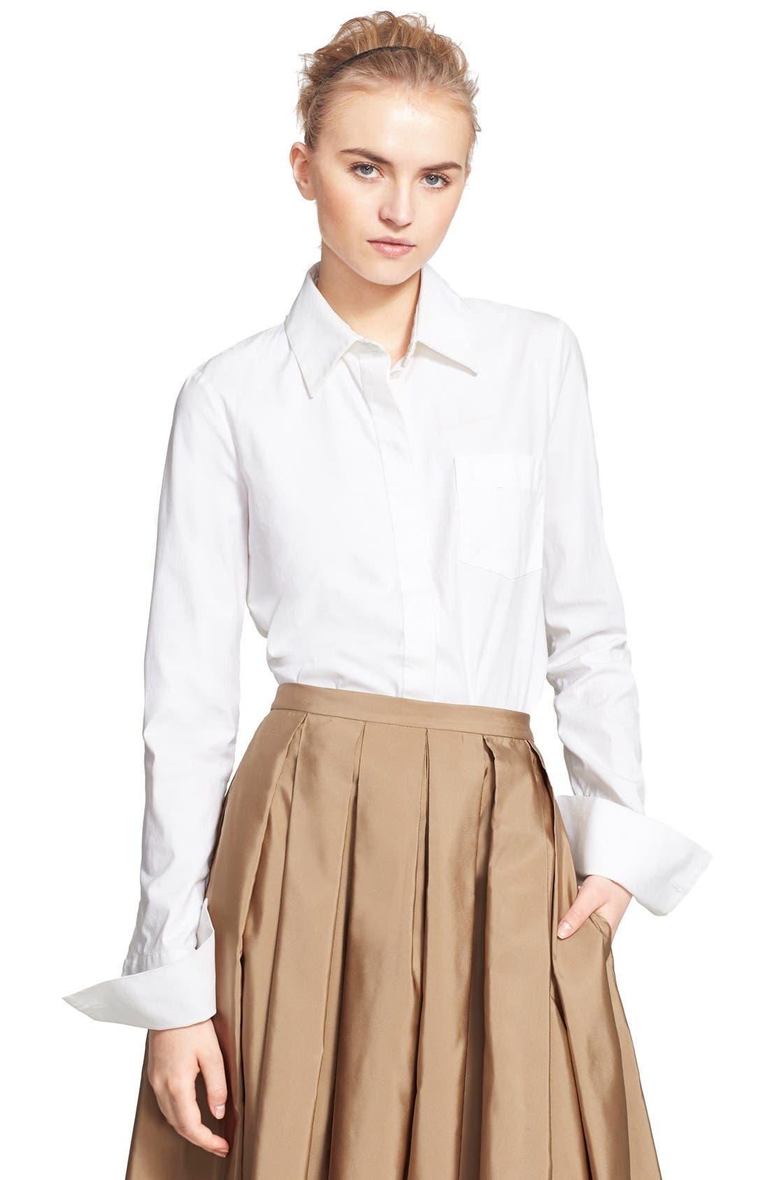 Michael Kors Stretch Cotton Poplin Shirt Nordstrom