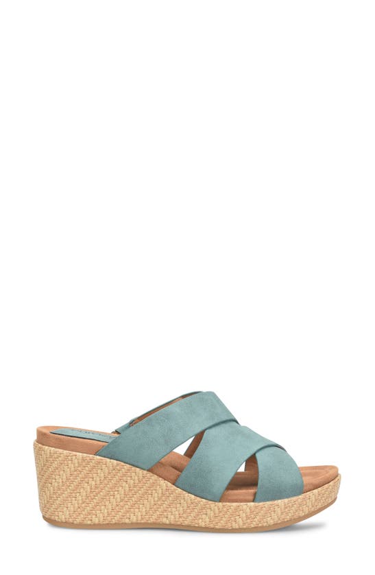 Eurosoft Kailani Wedge Sandal In Green