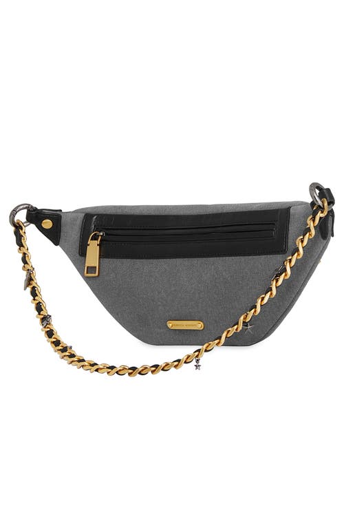 Shop Rebecca Minkoff Chelsea Stars Sling Bag In Grey