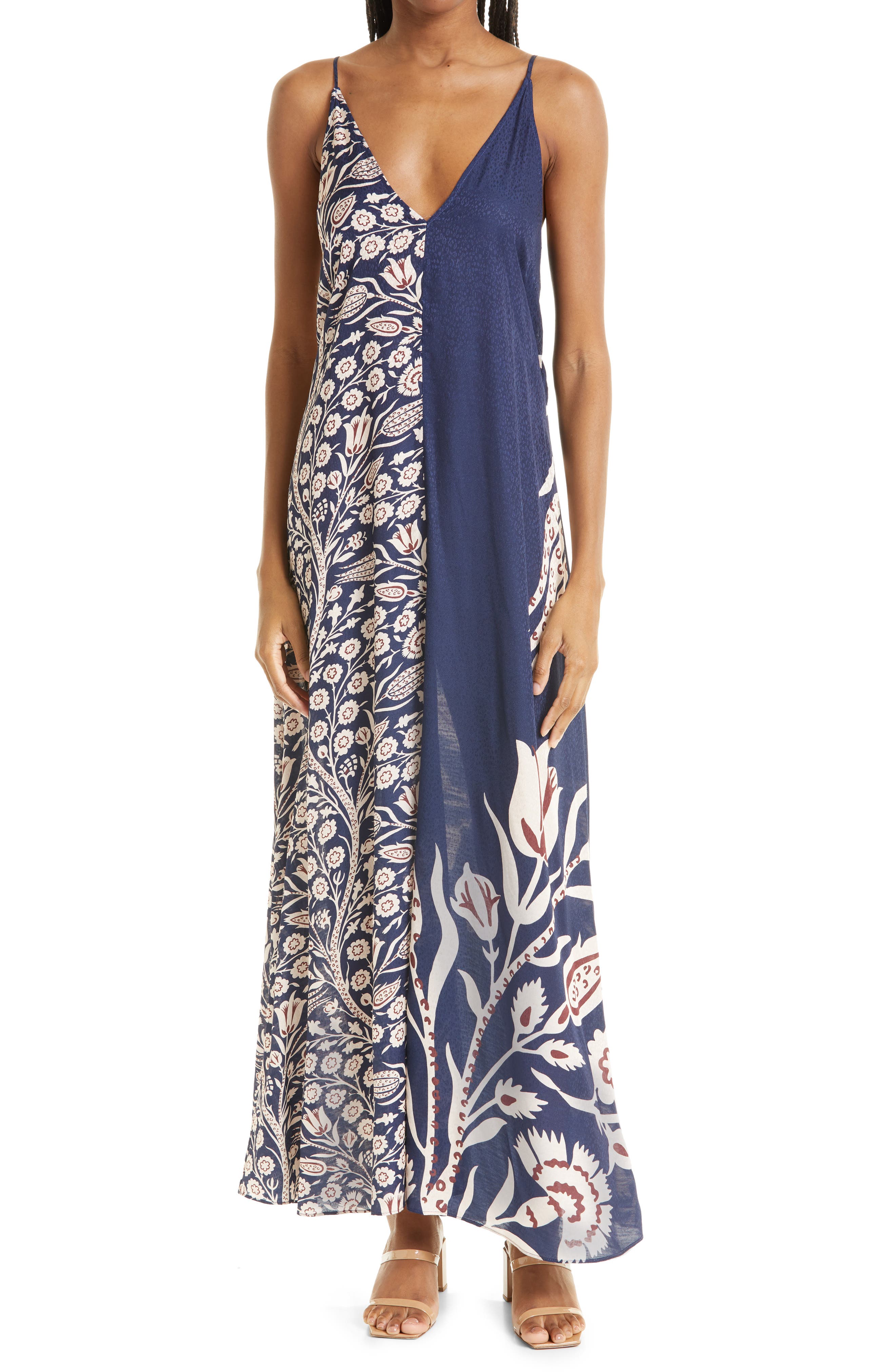 ted baker asymmetric strap maxi dress