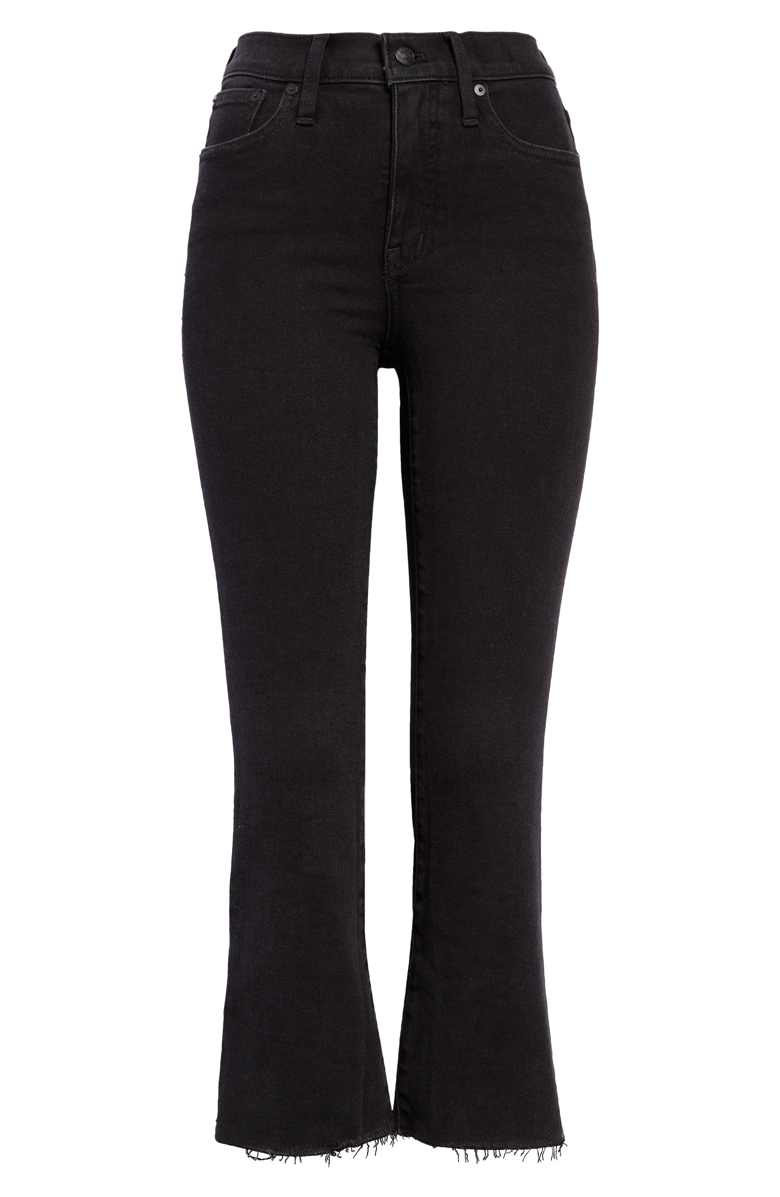 High rise bootcut jeans black 