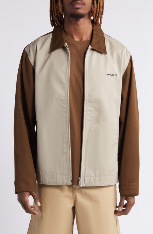 Carhartt Work Progress Module Script Zip-Up Twill Jacket Rigid at Nordstrom,