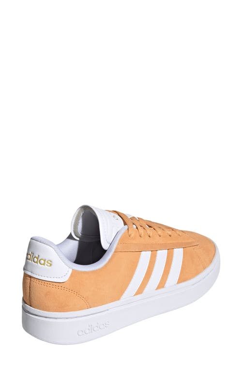Shop Adidas Originals Adidas Grand Court Alpha Sneaker In Orange/white/gold Met.