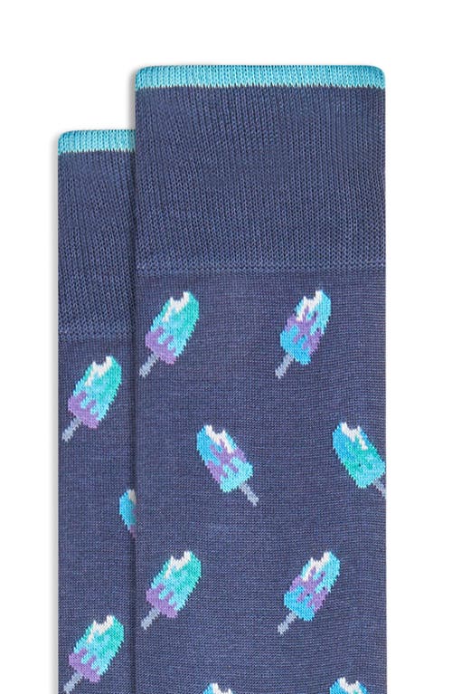 Shop Bugatchi Ice Pop Dress Socks In Navy