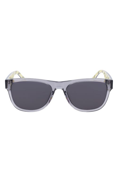 Shop Converse All Star® 57mm Rectangle Sunglasses In Crystal Light Carbon/grey