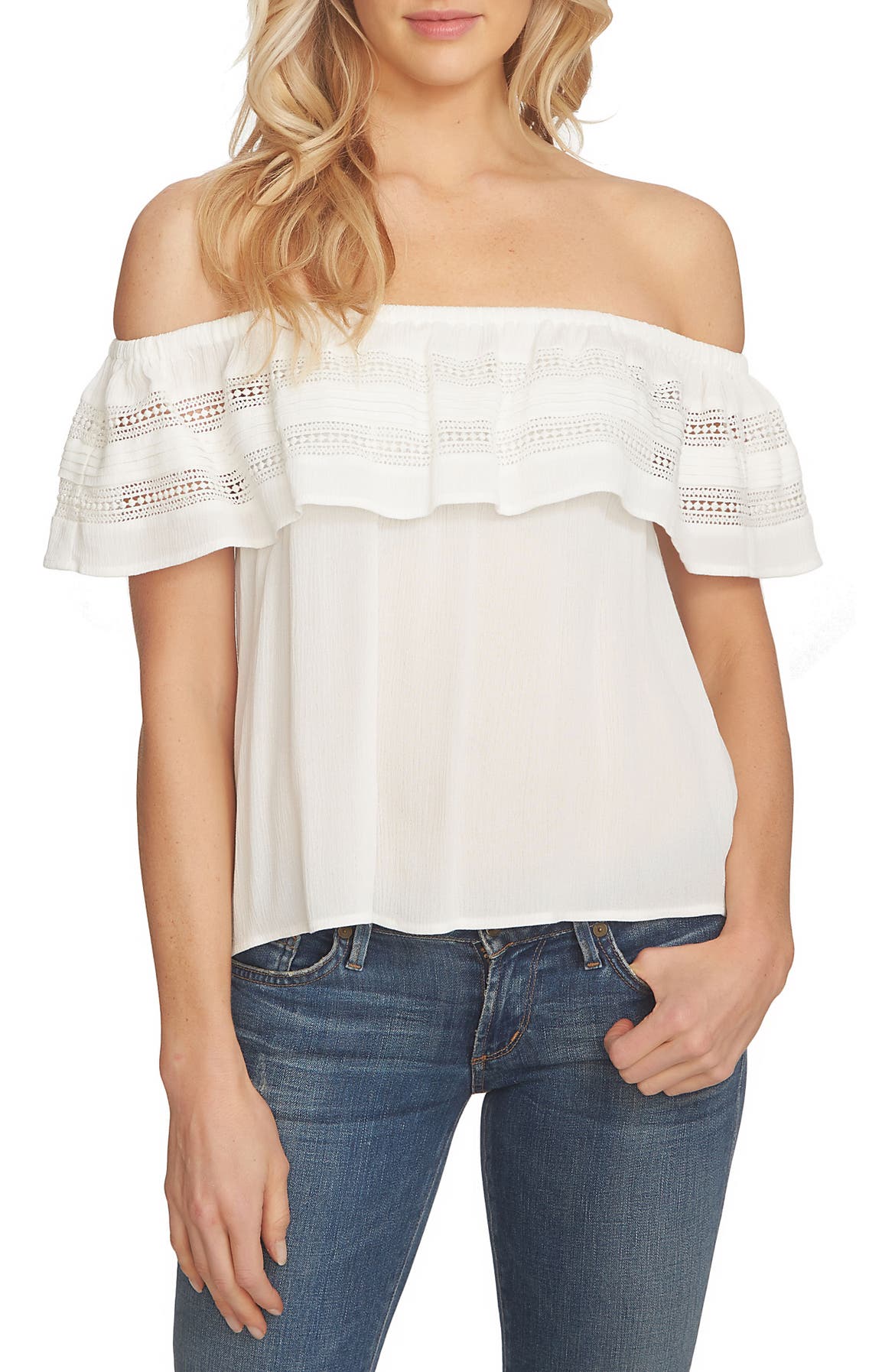1.STATE Ruffle Off the Shoulder Top | Nordstrom