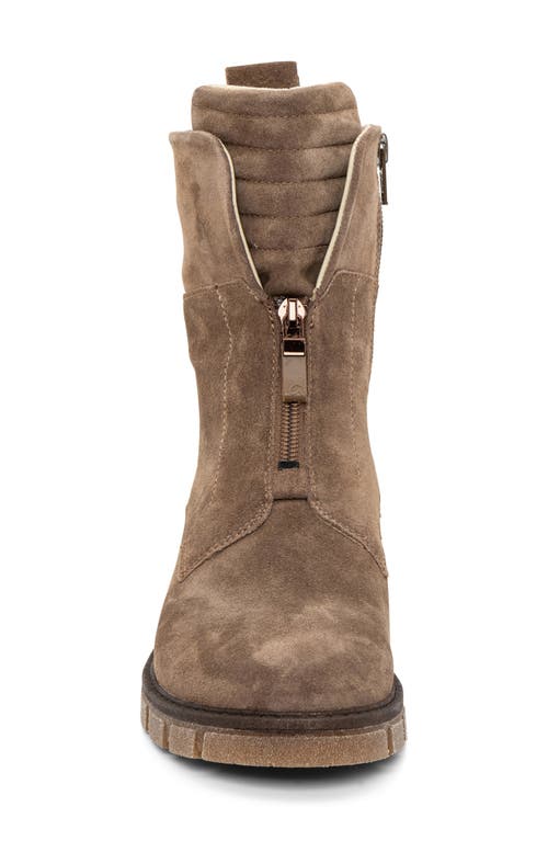 Ara Deon Zip Combat Boot In Sesame