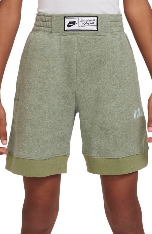 Nike Kids' Culture of Basketball Shorts in Alligator/Htr/Mint at Nordstrom, Size Xl