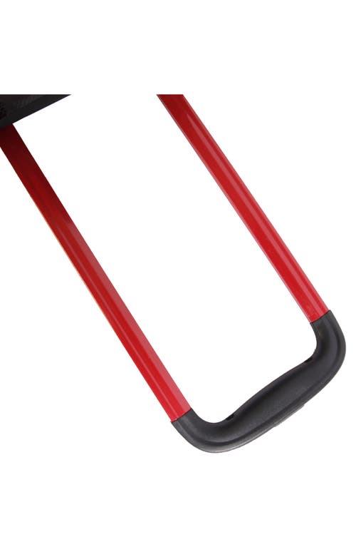 Hurley Swiper 21" Hardshell Spinner Suitcase In Black/red