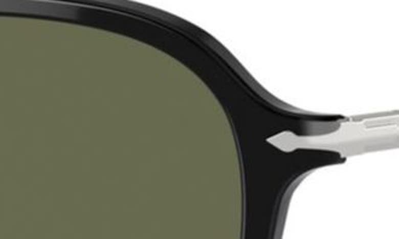 Persol 53mm Polarized Square Sunglasses In Black
