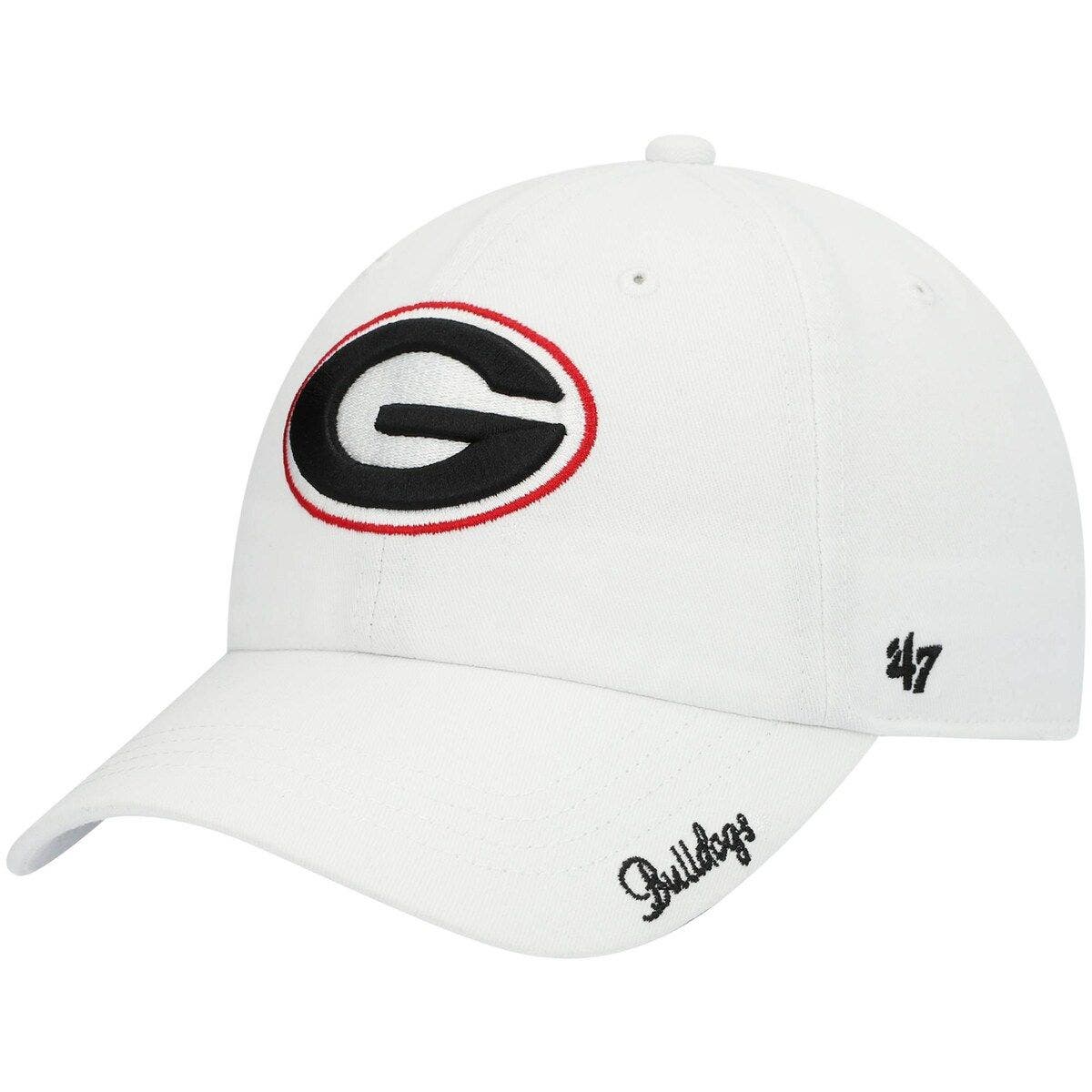 '47 Georgia Bulldogs Clean Up Adjustable Strapback Hat - White, Relaxed Fit