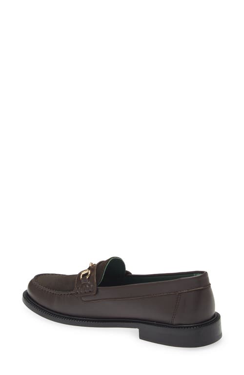 Shop Vinny's Yardee Bit Loafer In Dark Brown Two Tone