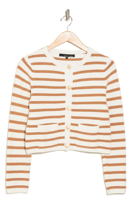AMANDA & CHELSEA STRIPE CROP JACKET