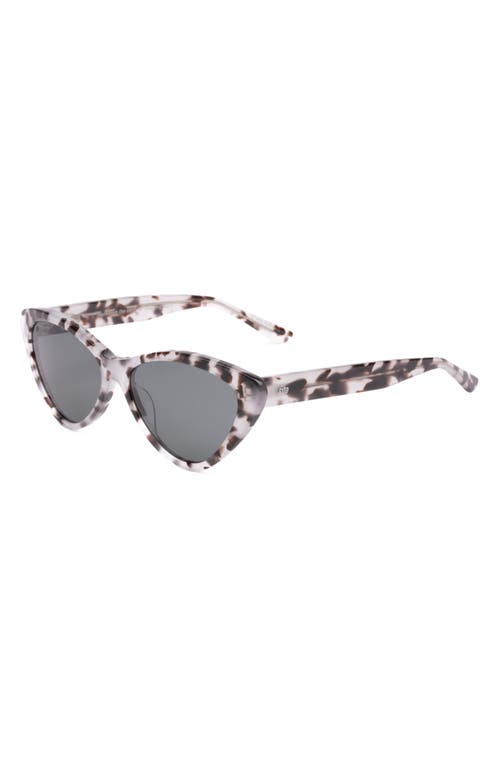 Shop Sito Shades Seduction Polar 57mm Cat Eye Sunglasses In Snow Tort/iron Grey Polar