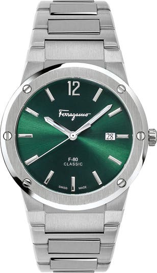 FERRAGAMO Salvatore Ferragamo F-80 Classic Bracelet Watch, 41mm