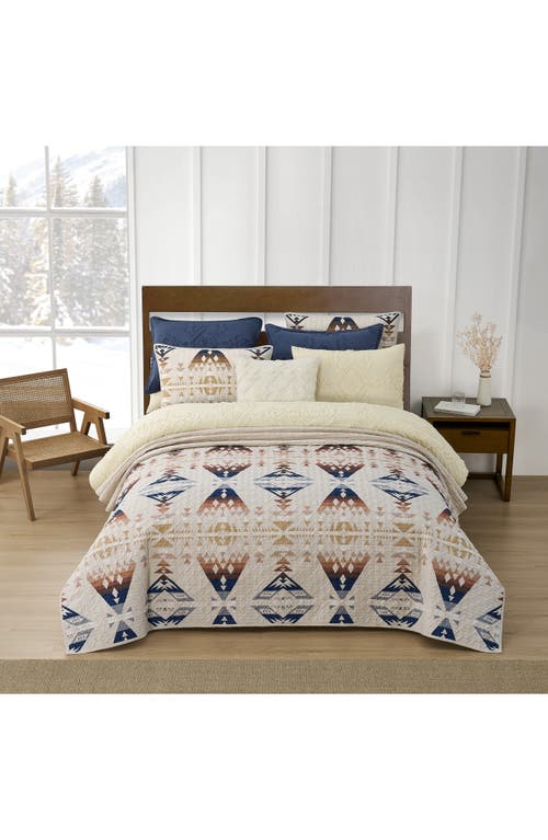 Pendleton Diamond Peak Cotton Quilt & Shams Set in Fog at Nordstrom, Size Twin