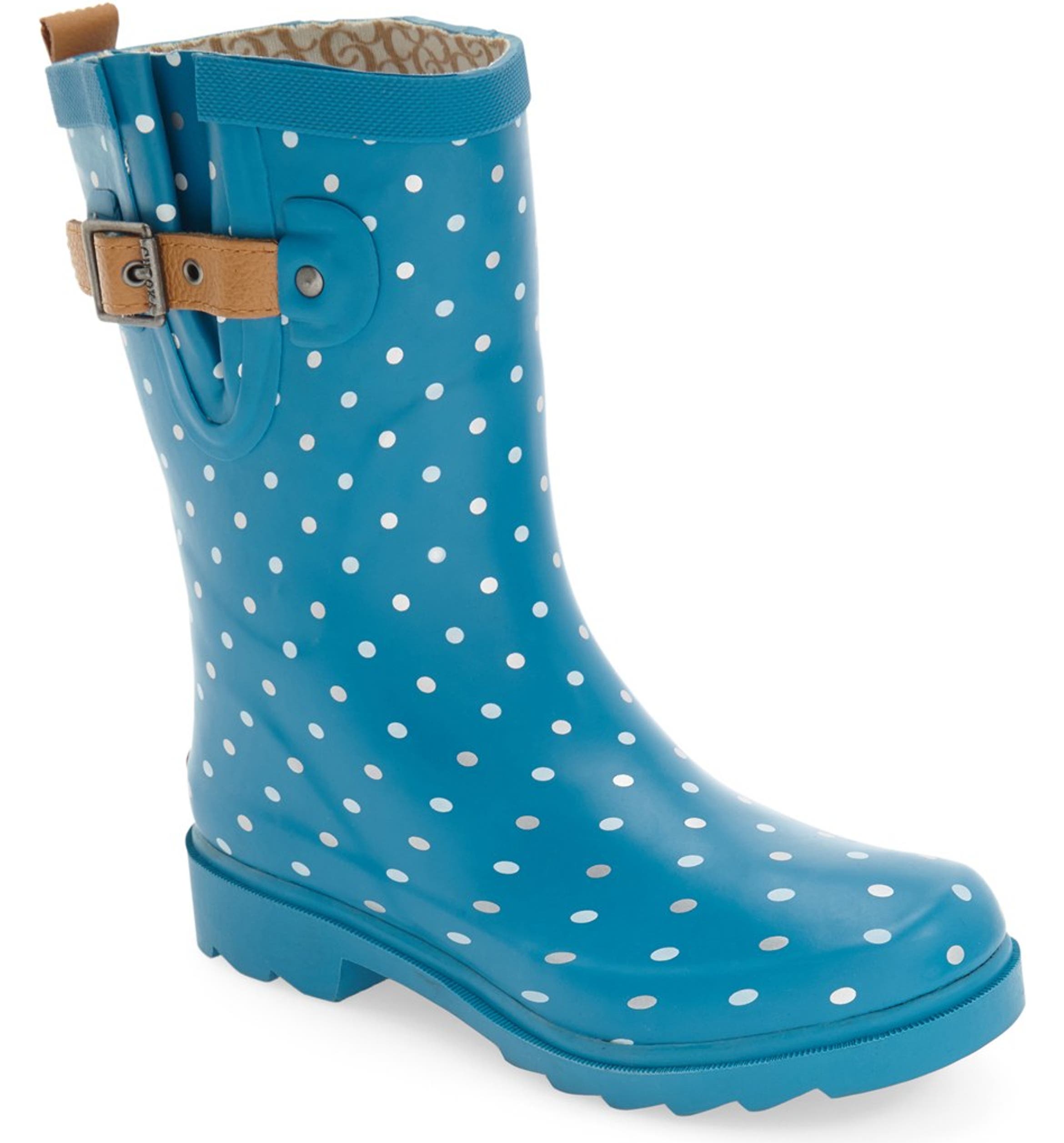 Chooka 'Classic Dot' Mid High Rain Boot (Women) | Nordstrom