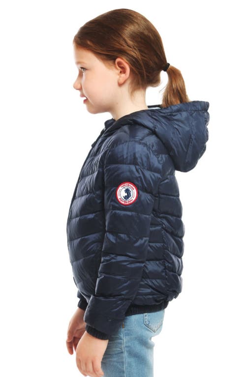 Rokka&rolla Kids' Ultra Light Quilt Packable Down Jacket In Night Sky