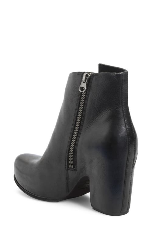 Kork-ease ® Seeley Platform Bootie In Black Leather