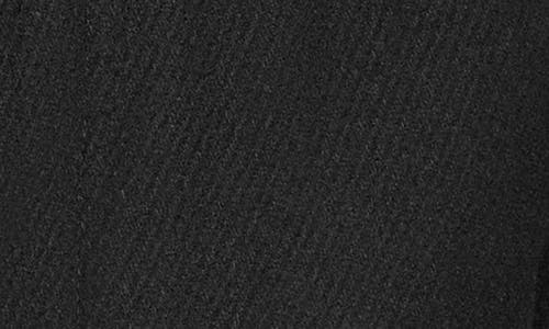 Andrew Marc Wool Blend Twill Car Coat In Black