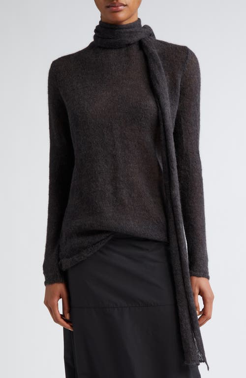 Paloma Wool Sulia Mohair & Alpaca Blend Funnel Neck Sweater Dark Grey at Nordstrom,