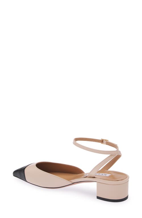 Shop Aquazzura French Flirt Square Toe Pump In Nude/black