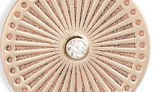 Zoë Chicco Small Sunbeam Diamond Medallion Necklace In Yellow Gold/diamond