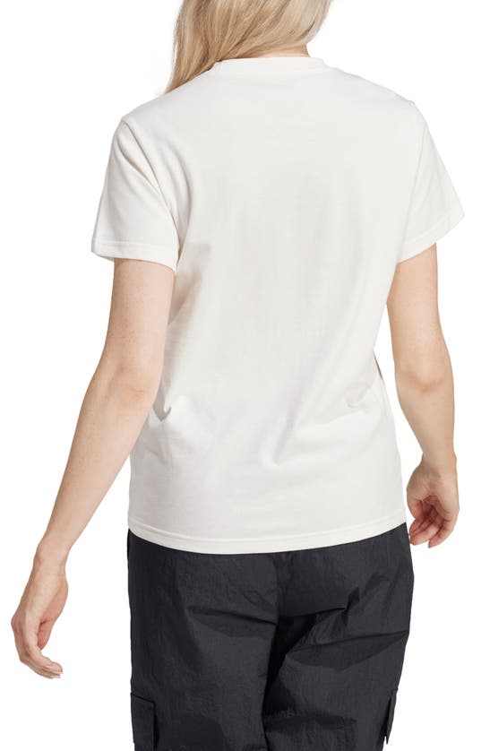 Shop Adidas Originals Adidas Leopard Print Logo T-shirt In Off White